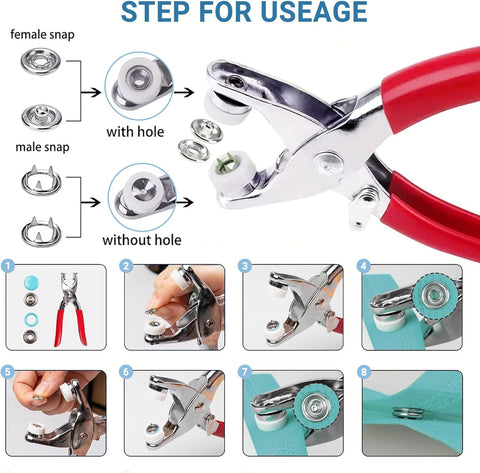 Metal Tich Button Kit 50 Pairs
