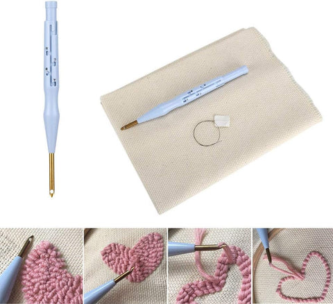 3D Embroidery Punch Needle - Complete Kit ( Blue )