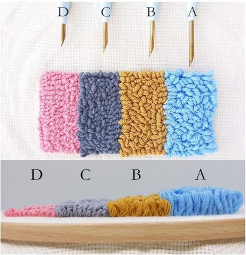 3D Embroidery Punch Needle - Complete Kit ( Blue )