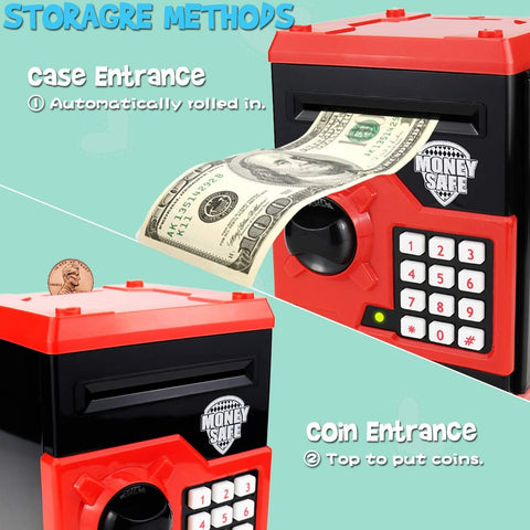 Electronic Piggy Bank – Kids ATM Saving Box with Password