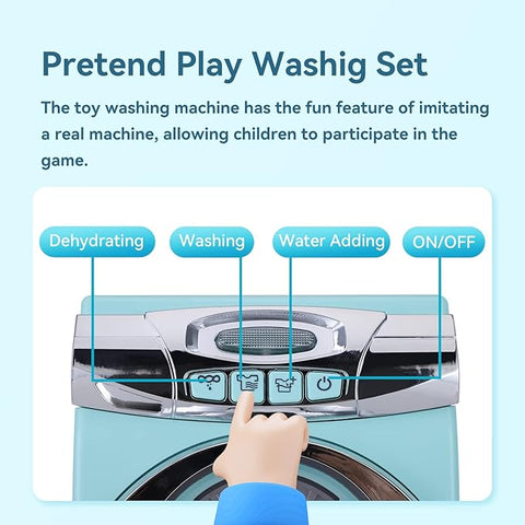 Mini Toy Washing Machine  – Educational Pretend Play for Kids ( Age 3+)