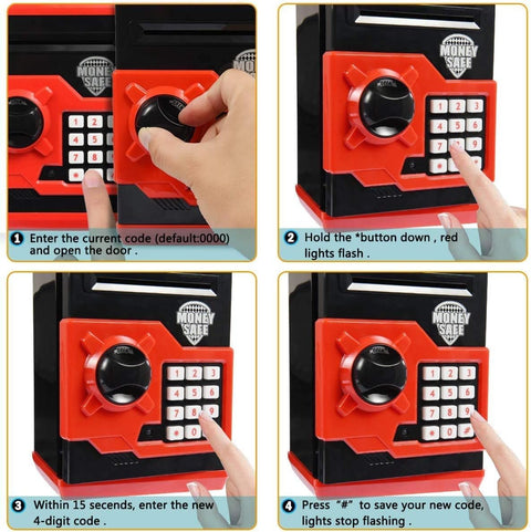 Electronic Piggy Bank – Kids ATM Saving Box with Password