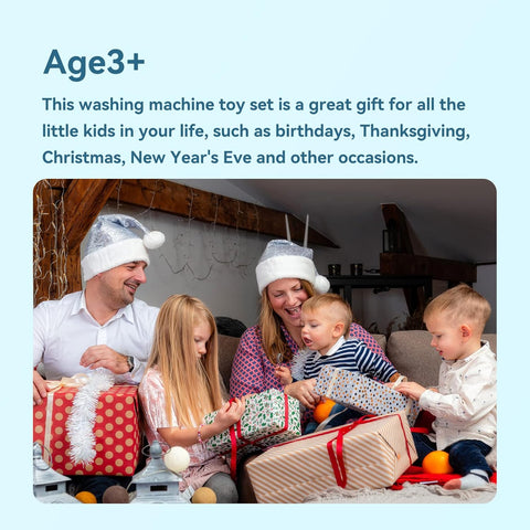 Mini Toy Washing Machine  – Educational Pretend Play for Kids ( Age 3+)
