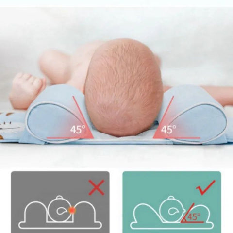 Soft Adjustable Baby Pillow – Anti Flat Head & Breathable