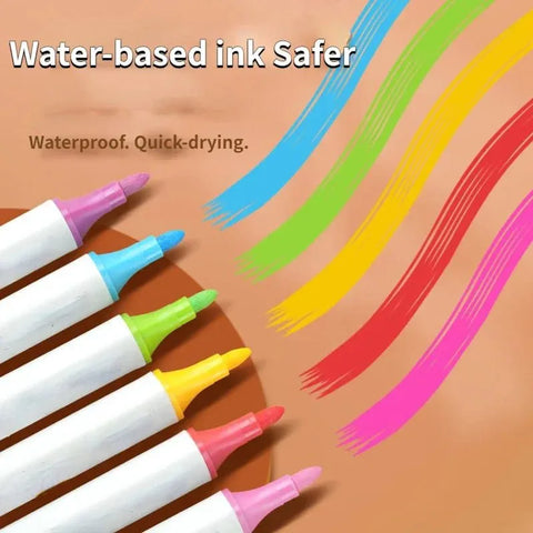 Acrylic Markers Pack of 12 pcs with Plastic Box
