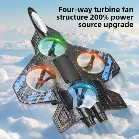 Fighter Airplane Drone Quadrotor